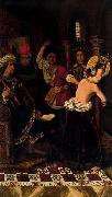 Bartolome Bermejo The flagellation of Saint Engratia oil